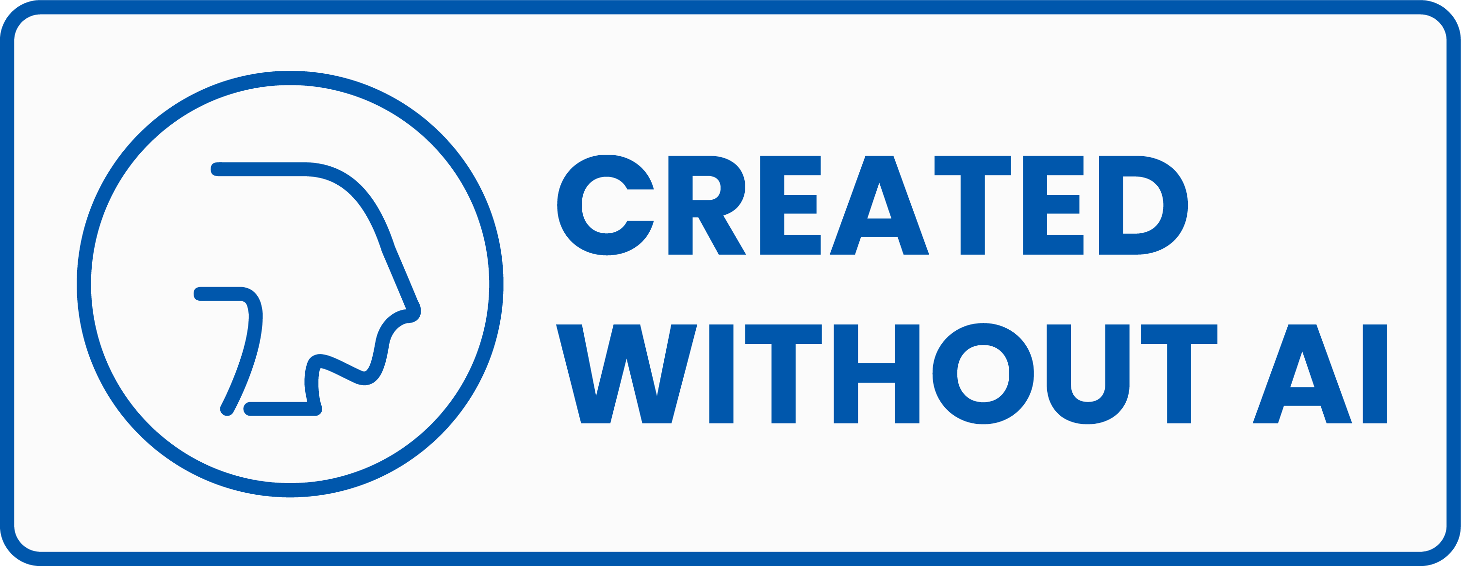 created without ai